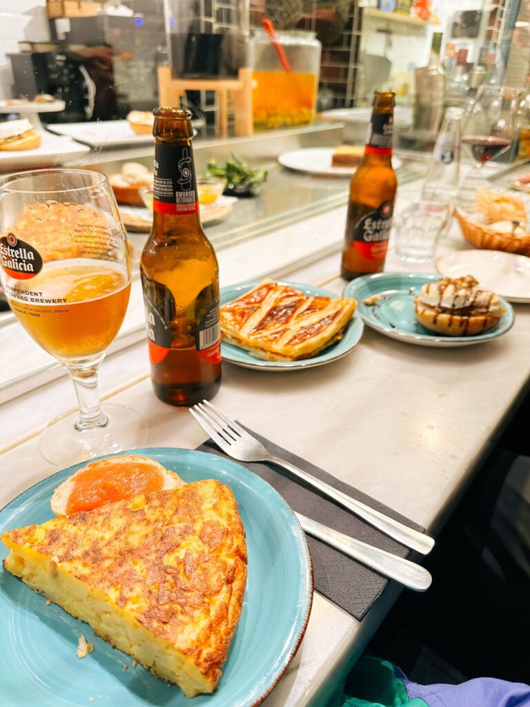 Traditional tapas terrace in Madrid, reflecting the city's food culture and lively neighbourhoods.